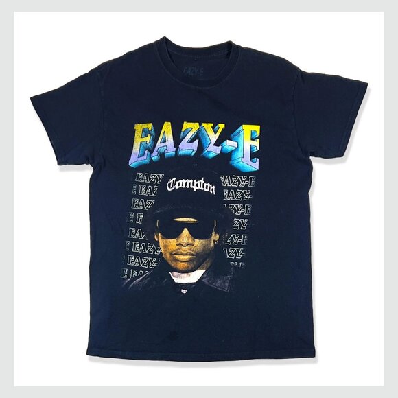 Eazy-E Graphic Tee, Urban Outfitters, Black Short-Sleeve T-Shirt, Men's MEDIUM - Picture 1 of 5